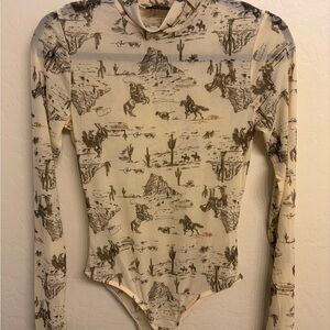 Cowboy Long Sleeve Bodysuit